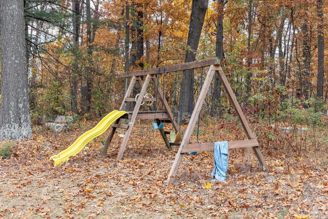 view of jungle gym