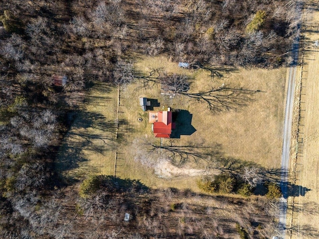 drone / aerial view featuring a rural view