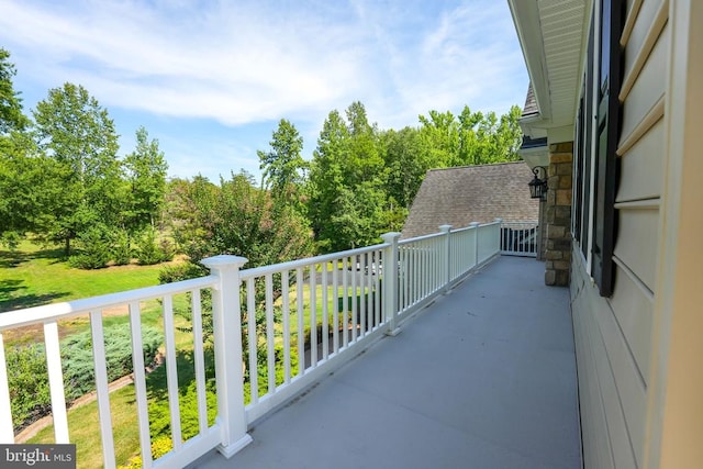 view of balcony