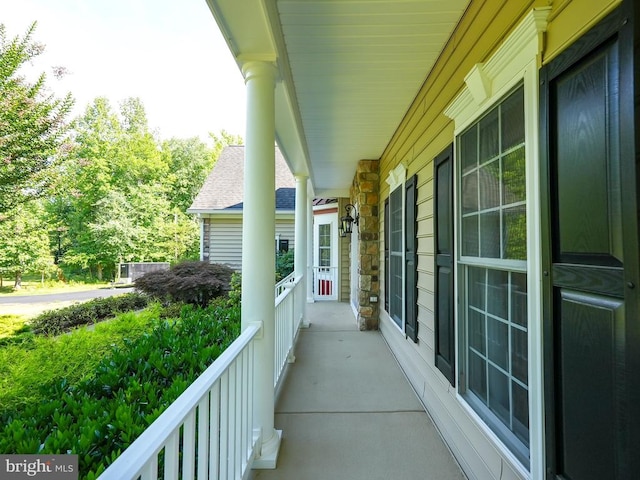 balcony with a porch