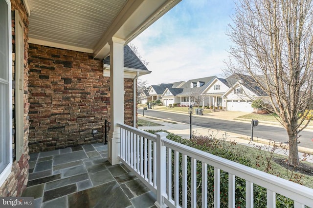 balcony with a porch