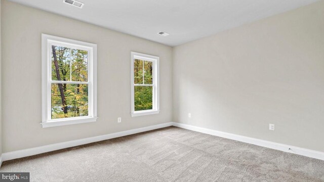 view of carpeted empty room