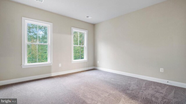 view of carpeted empty room