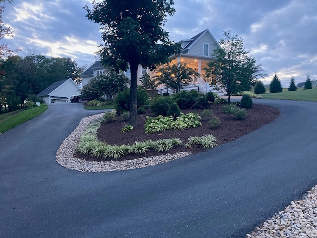 view of home's exterior featuring a garage