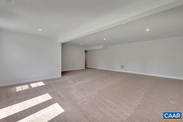 view of carpeted empty room