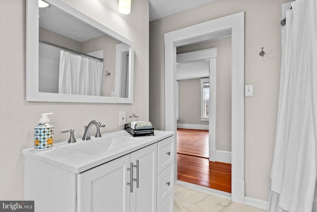 bathroom featuring vanity