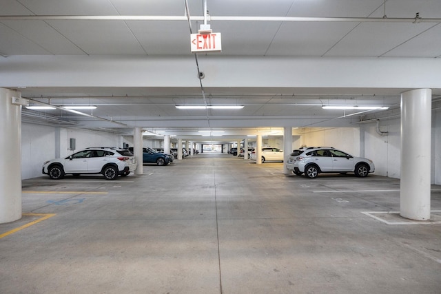 view of parking deck