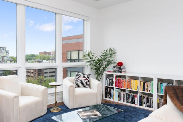 sitting room with baseboards