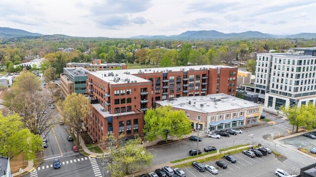 bird's eye view featuring a mountain view