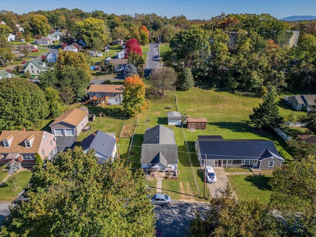 drone / aerial view featuring a residential view