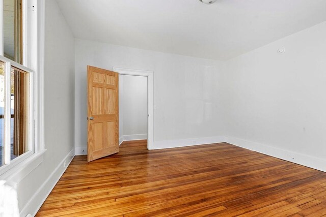 empty room featuring light hardwood / wood-style floors