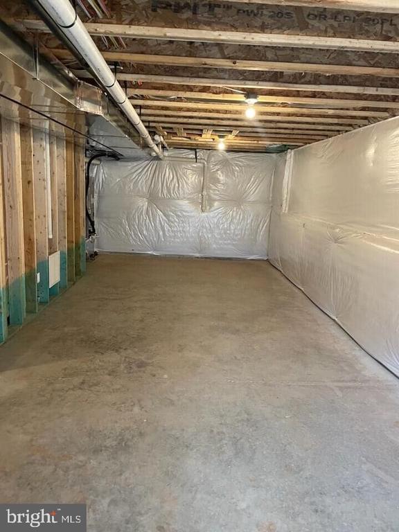 view of basement