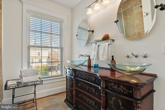 bathroom featuring vanity