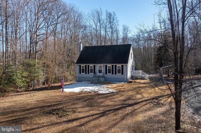 view of cape cod house