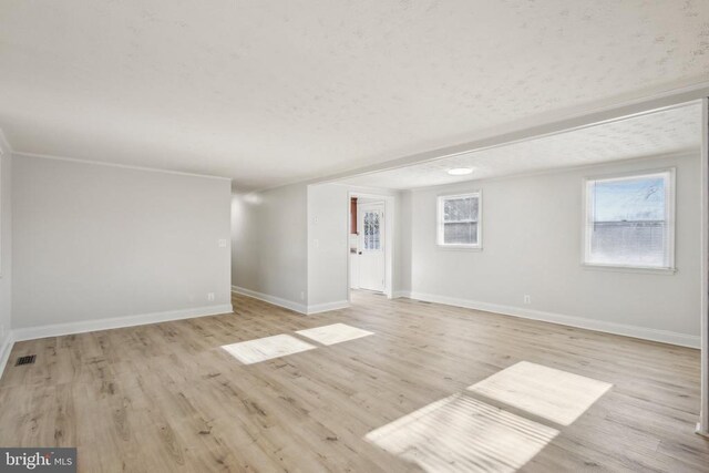 unfurnished room featuring light hardwood / wood-style flooring