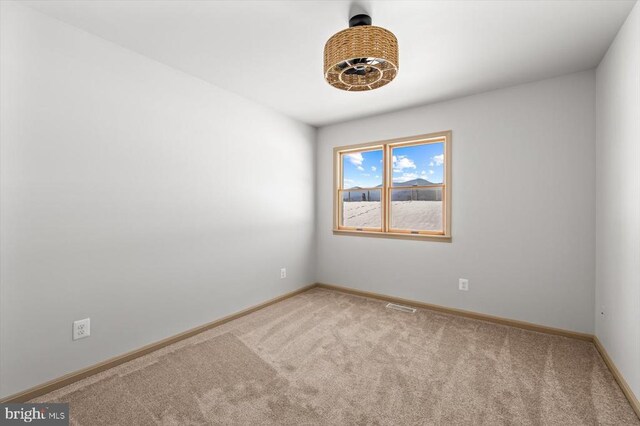 view of carpeted empty room