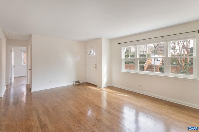 interior space featuring light hardwood / wood-style flooring