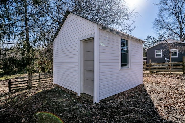 view of outdoor structure