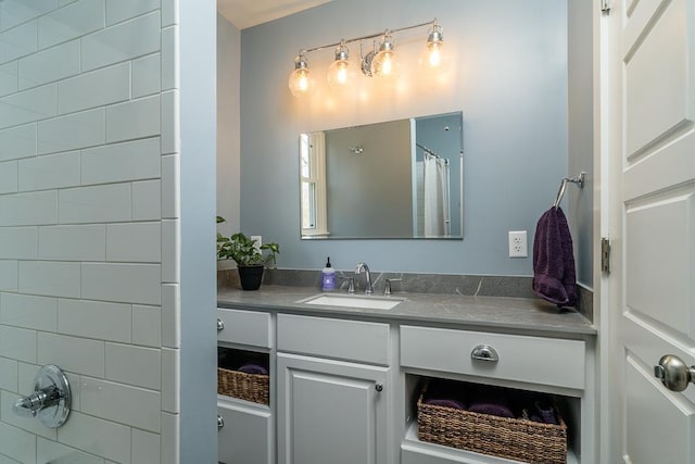 bathroom featuring vanity