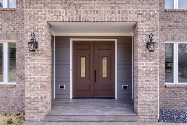 view of exterior entry