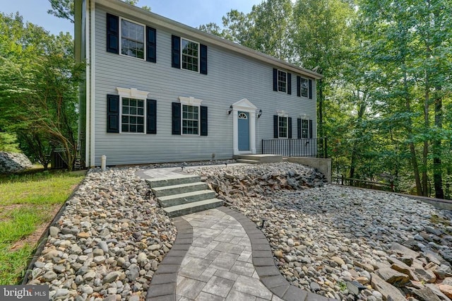 view of colonial inspired home