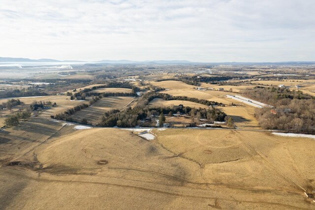 drone / aerial view with a rural view