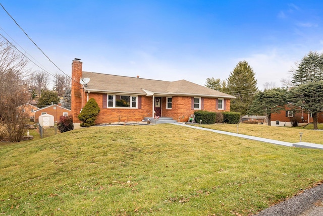 view of front of house featuring a front yard