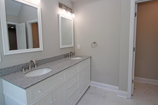 bathroom with vanity