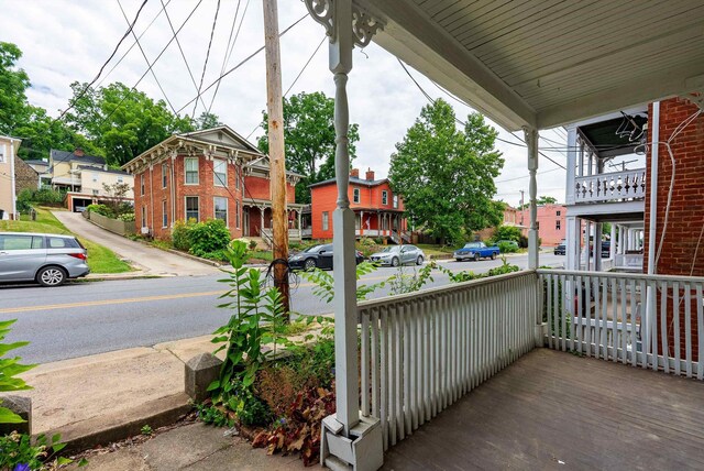 exterior space with a porch