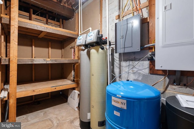 utility room featuring electric panel