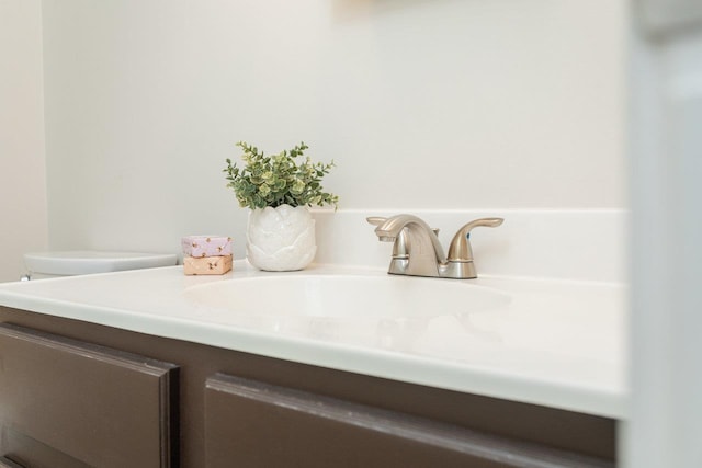 interior details with toilet and vanity