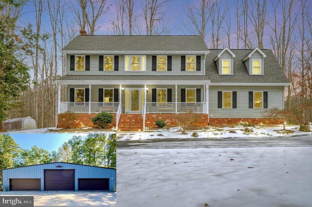 view of front of home with a porch