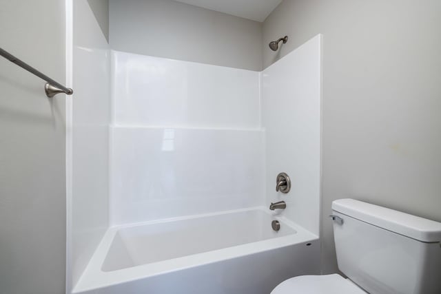 full bath with shower / bathtub combination and toilet