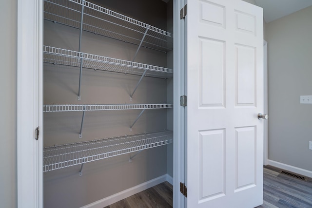 closet featuring visible vents
