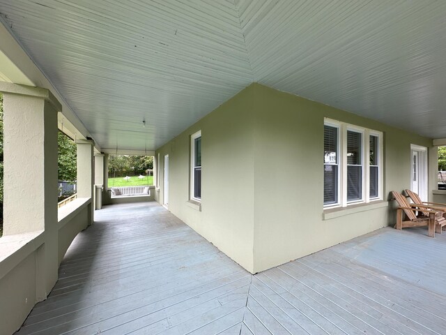 exterior space with covered porch