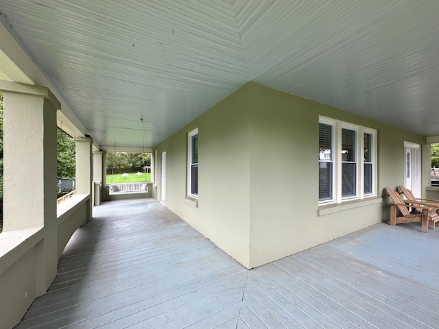 exterior space with covered porch