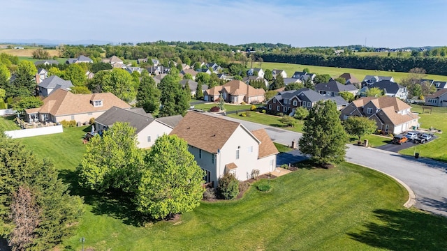 birds eye view of property featuring a residential view