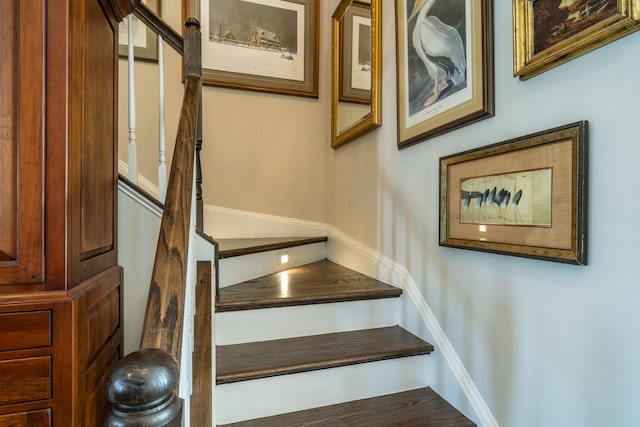 view of stairs