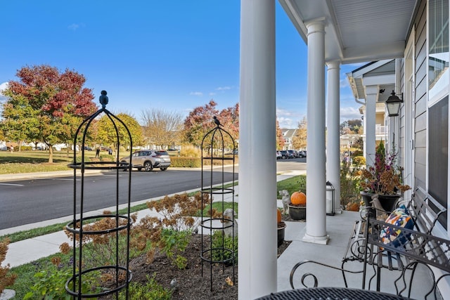 view of patio with covered porch