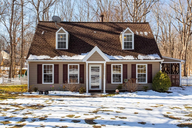 view of cape cod-style house