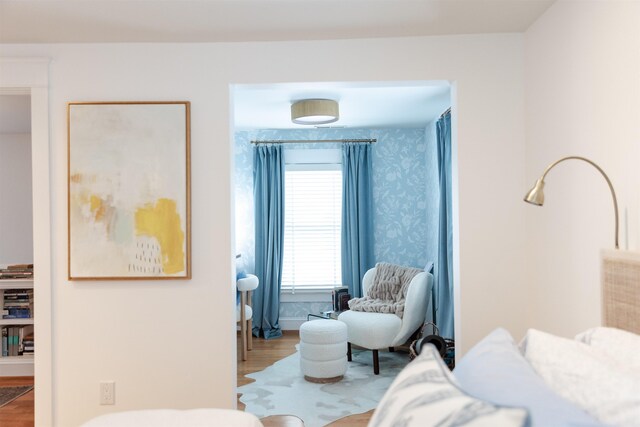 bedroom featuring hardwood / wood-style flooring