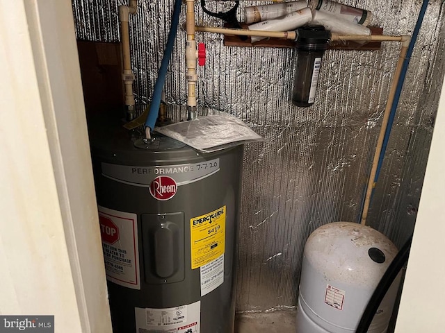 utilities featuring water heater