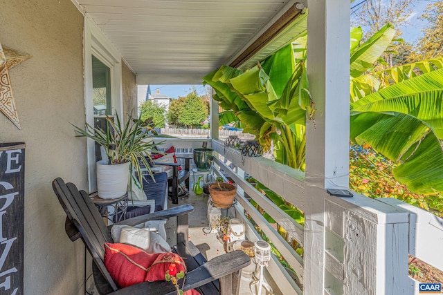 view of balcony