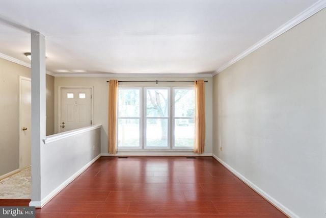 10718 Brice Ct, Fredericksburg, VA 22407 - empty room featuring wood finished floors, ornamental molding, and baseboards