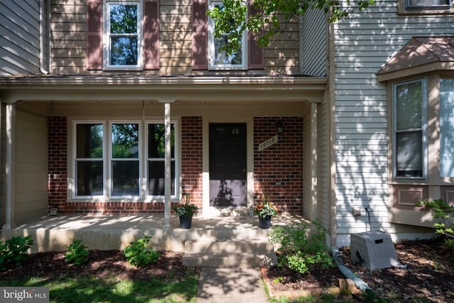 10718 Brice Ct, Fredericksburg, VA 22407 - property entrance with brick siding and covered porch