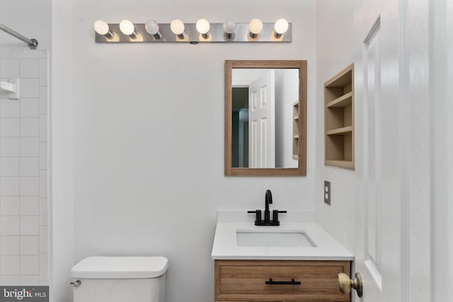 10718 Brice Ct, Fredericksburg, VA 22407 - bathroom with toilet, vanity, and a shower