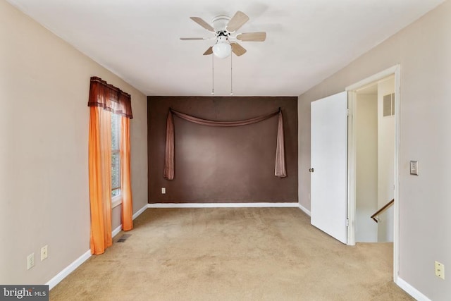 10718 Brice Ct, Fredericksburg, VA 22407 - empty room with carpet, ceiling fan, and baseboards
