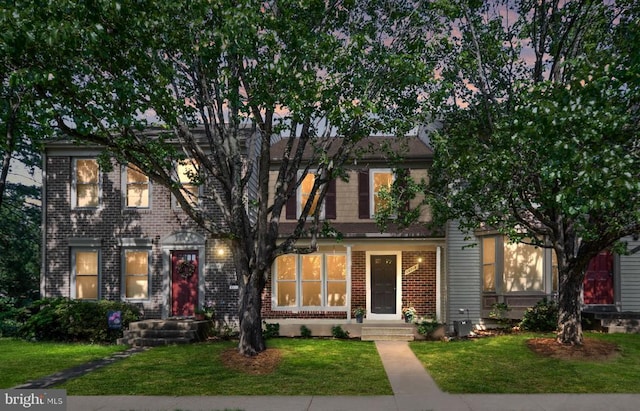 10718 Brice Ct, Fredericksburg, VA 22407 - view of front of property with a lawn and brick siding