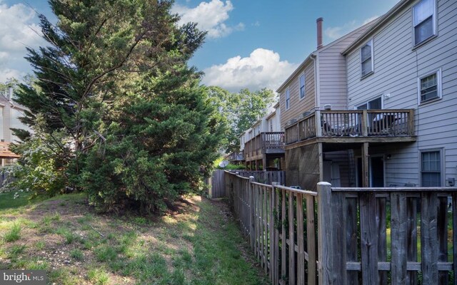 10718 Brice Ct, Fredericksburg, VA 22407 - view of yard featuring fence and a deck