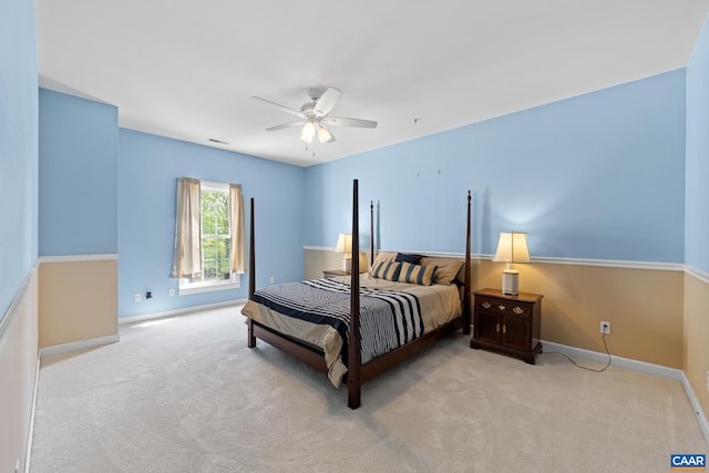 1972 Sclaters Ford Rd, Palmyra, VA 22963 - carpeted bedroom featuring baseboards and ceiling fan